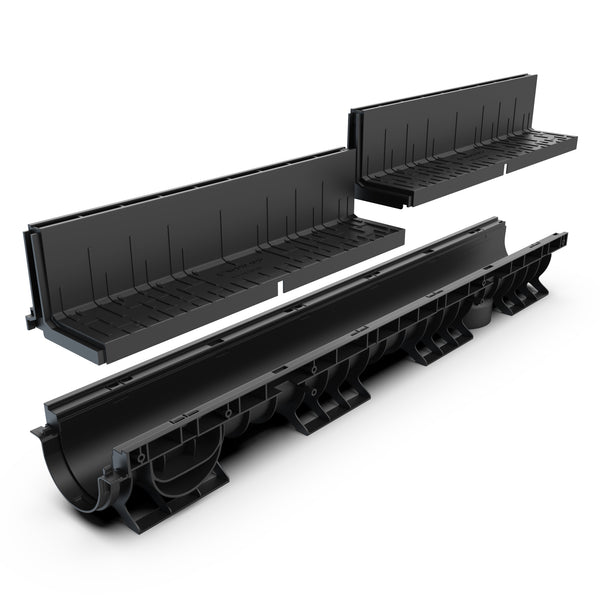 תעלת BASE DN100 עם רשת חריץ למעמס C250